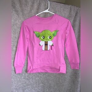 Large 10/12 pink Star Wars sweater